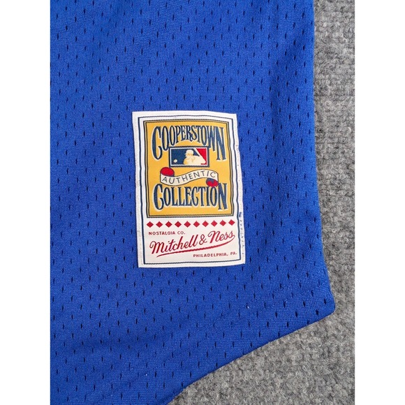 Mike Piazza Los Angeles Dodgers Mitchell & Ness Cooperstown Jersey Mens 44L Blue - Picture 6 of 10
